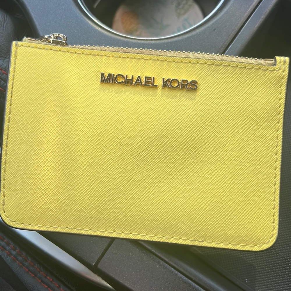 Yellow Michael kors wallet!